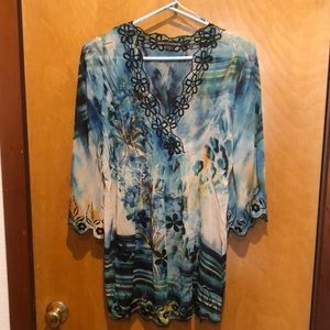 Mushka By Sienna Rose Womens Medium shear blouse